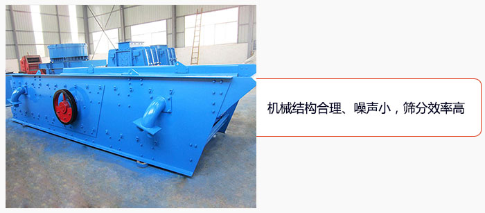 圓振動(dòng)篩結(jié)構(gòu)合理、噪聲小，篩分效率高