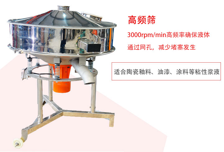 該產(chǎn)品是針對(duì)漿液過濾設(shè)計(jì)的一種高頻篩分機(jī)。