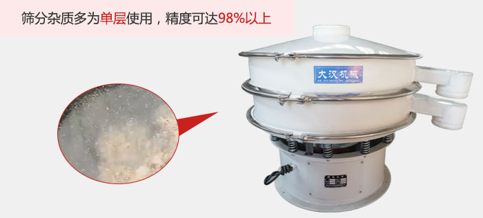塑料振動(dòng)篩篩分雜質(zhì)多用與單層篩網(wǎng)使用。