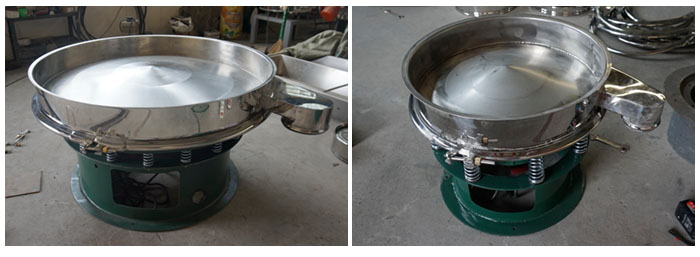 旋振篩底框安裝在振動(dòng)體上面。