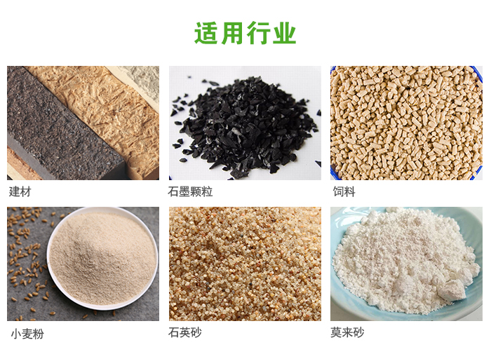 高頻振動篩主要用于化工，建材，石墨顆粒，飼料，小麥粉，石英砂，豆?jié){，果汁等各種物料的干法、濕法篩分、分級、脫水，過濾。